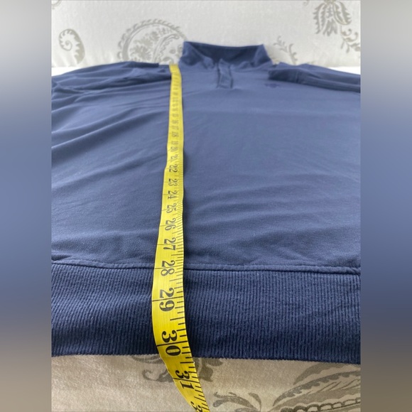 Travis Mathew Long Sleeve Sweater Mens L Golf 1/4 Zip Pockets Stretch
Navy - Picture 9 of 14